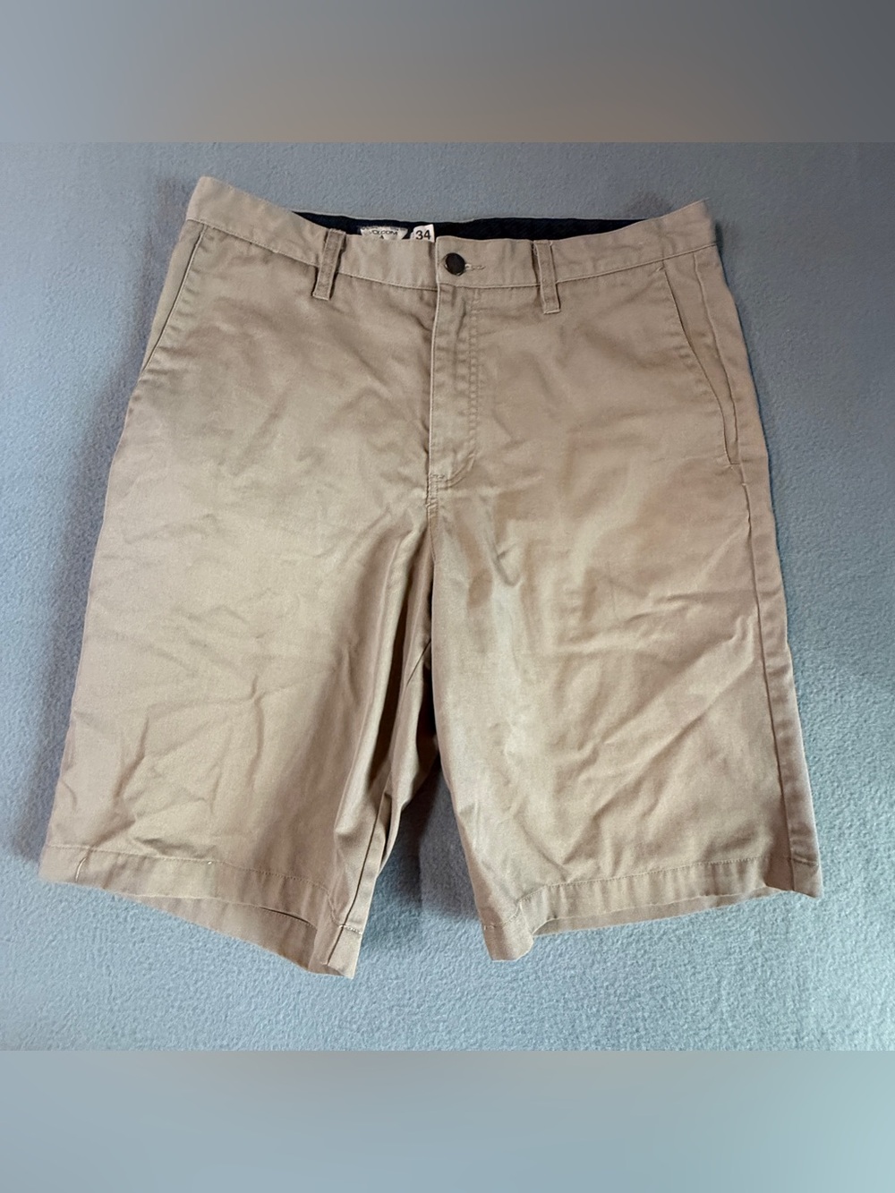 Volcom Men's Khaki Flat Front Shorts